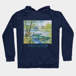 Fishing in Spring, the Pont de Clichy by Vincent van Gogh Hoodie